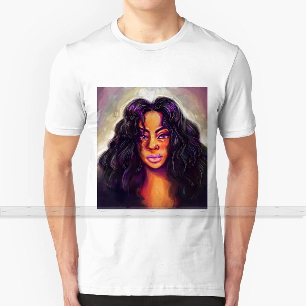 Sza Ii Футболка мужская женская летняя 100% хлопковые футболки новые популярные Portrait