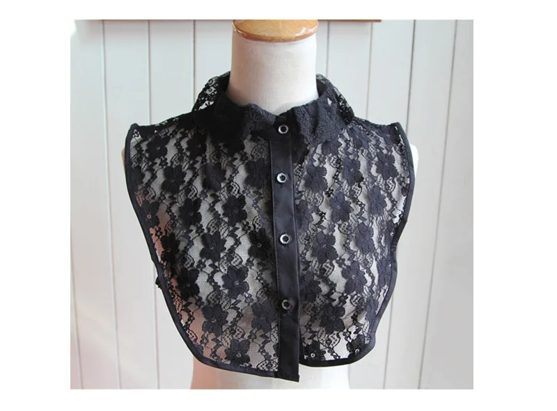 Linbaiway Женская кружевная рубашка с фальшивым воротником ложный кукольный