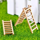 3 шт. мини деревянная лестница Сказочный Сад миниатюры DIY кукольный домик сказочные миниатюры украшение садового орнамента