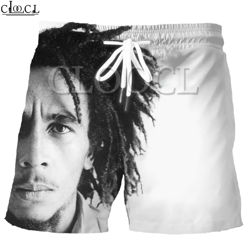 Мужские летние спортивные шорты CLOOCL Singer Reggae Creator Bob Marley с 3D принтом модные в стиле
