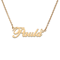 god with love heart personalized character necklace with name paula for best friend jewelry gift