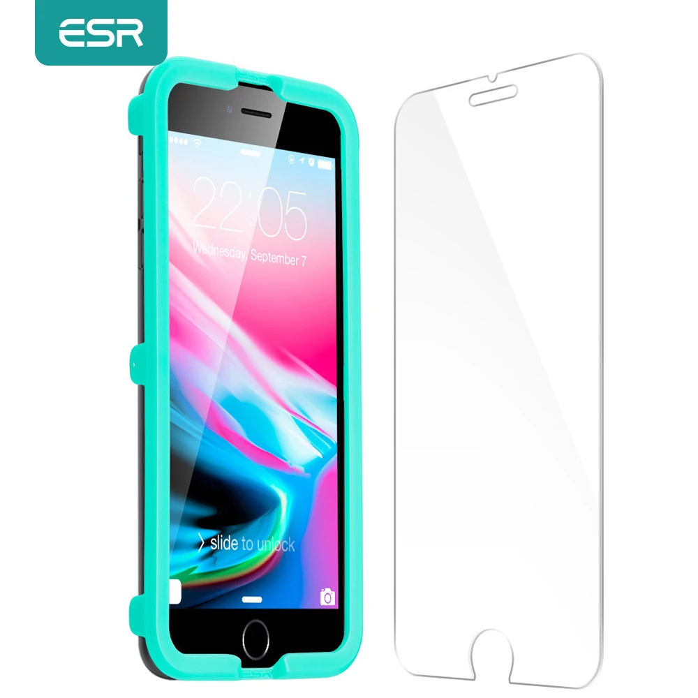 Защитное стекло ESR для iPhone X закаленное 9H Защитная пленка 6 6S 7 8 Plus защита экрана