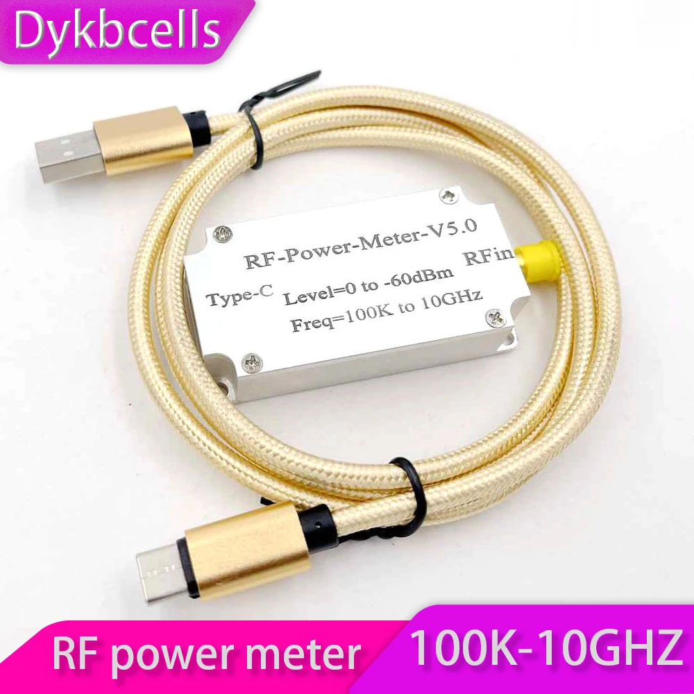 Dykbcells 100K-10 ГГц USB RF power V5 Общение данные Экспорт мощность детектор амплитуды