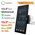 Автомобильный DVD-плеер в стиле Tesla PX6, Android 10, вращающийся 1920*1080 IPS-навигатор, GPS, мультимедиа, стерео аудио, для универсального автомобильного радио