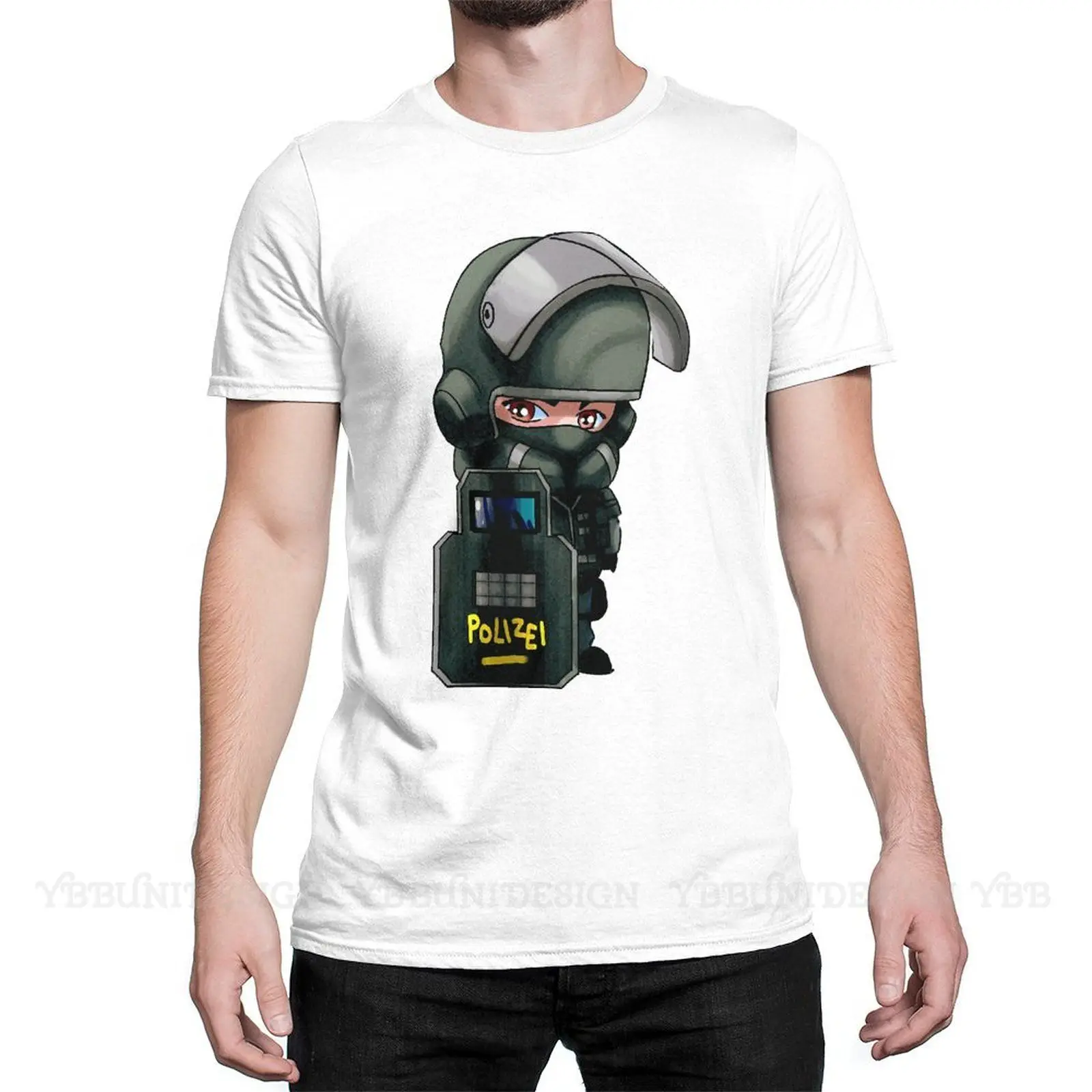 

Rainbow Six Siege R6s,one Shoot One Kill New Arrival T-Shirt Chibi Blitz Art Design Crewneck Cotton O NECK Short Sleeved Adult