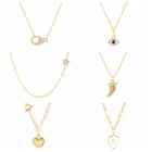 Ожерелье женское из серебра 925 пробы с кристаллами и фианитами