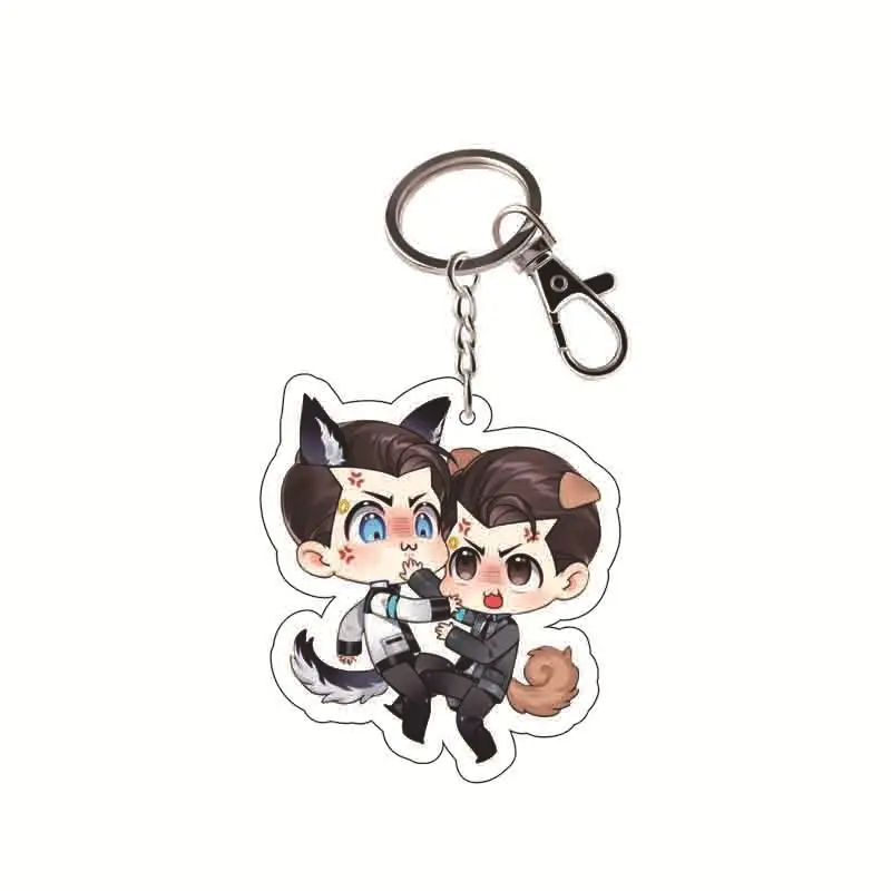 Игра Детройт: стать человеком брелок Мультяшные фигурки акриловые сумки