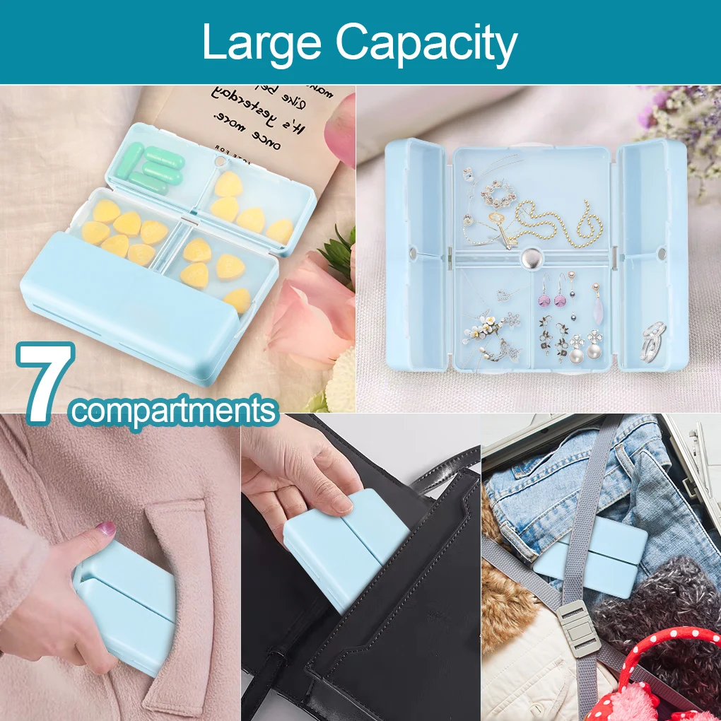 1PC Weekly Pill Box 7 Days Foldable Travel Medicine Holder Tablet Storage Case Container Dispenser Organizer Tools | Дом и сад