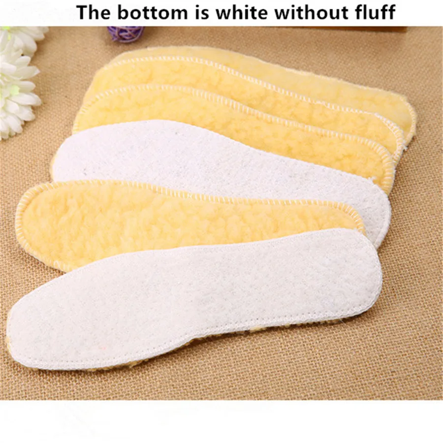 1 пара зимние теплые стельки из хлопка шерстяные искусственного меха кролика|wool