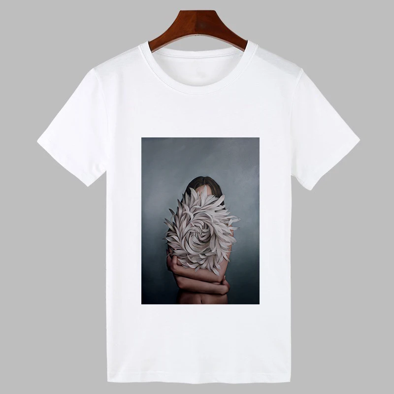 Футболка женская с круглым вырезом пикантный модный топ в стиле Харадзюку