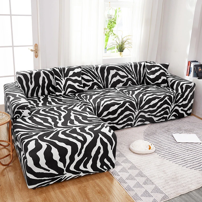 

Universal Stretch Sofa Cover Full Coverage Couch Slipcover Removable Sofa Protector Elastic Band Hem for 1/2/3-Seat Sofa TS2