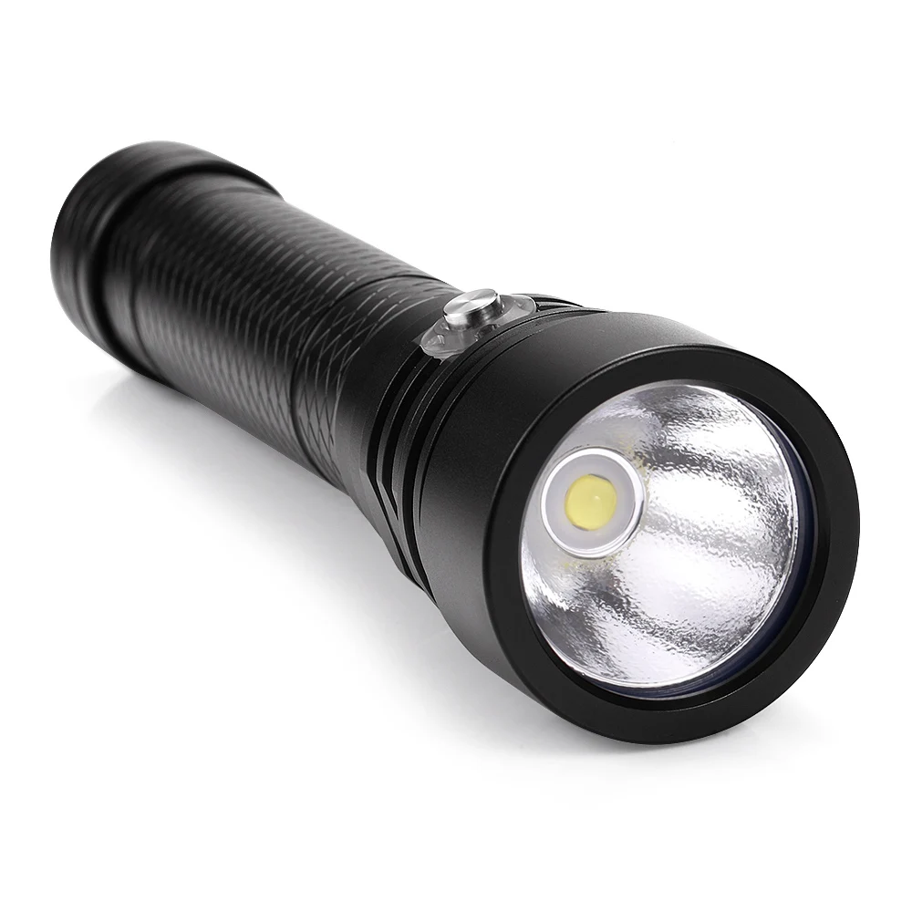 New White / Yellow Light Diving Flashlight XHP70.2 LED Waterproof Underwater Catch Fish Torch Camping Tactical 26650 Lantern | Освещение