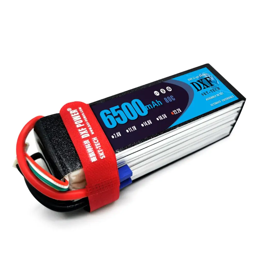 Аккумулятор DXF 6S 22 2 в 6500 мАч 80C MAX160C T/XT60 LiPo для радиоуправляемого вертолета