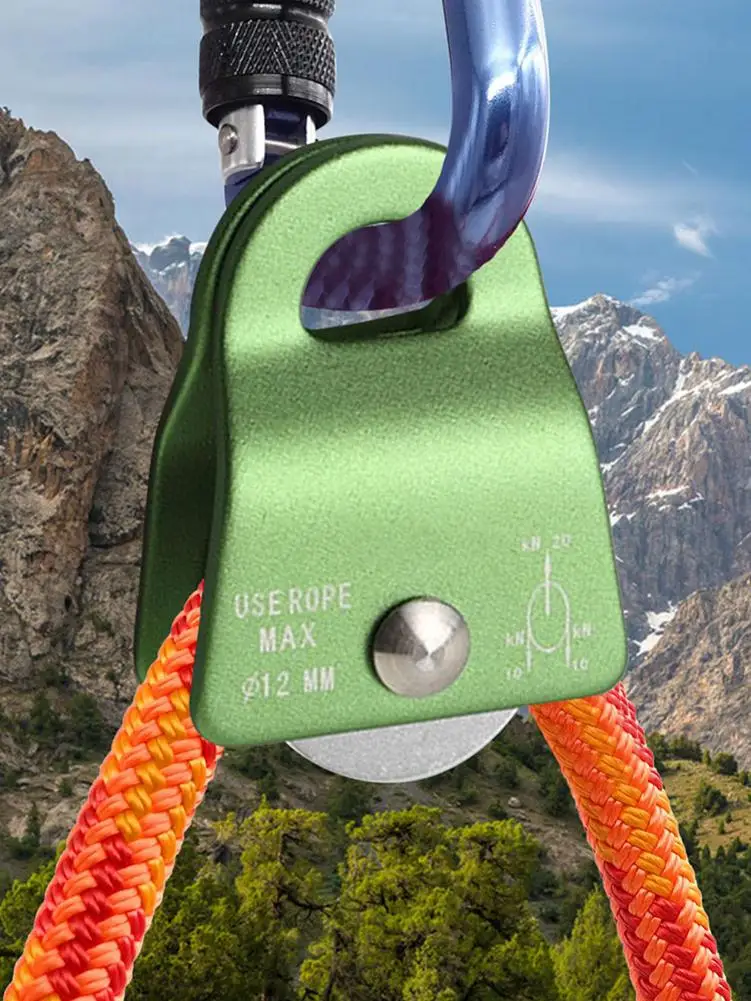 Outdoor Climbing Pulley Lightweight Hot-forged Aluminum-Magnesium Alloy For Rescue Lifting Hitch Ten | Спорт и развлечения