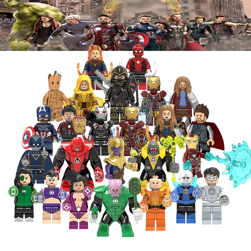 Супергерой чудо Мститель финальный Железный человек танос Зеленый Фонарь