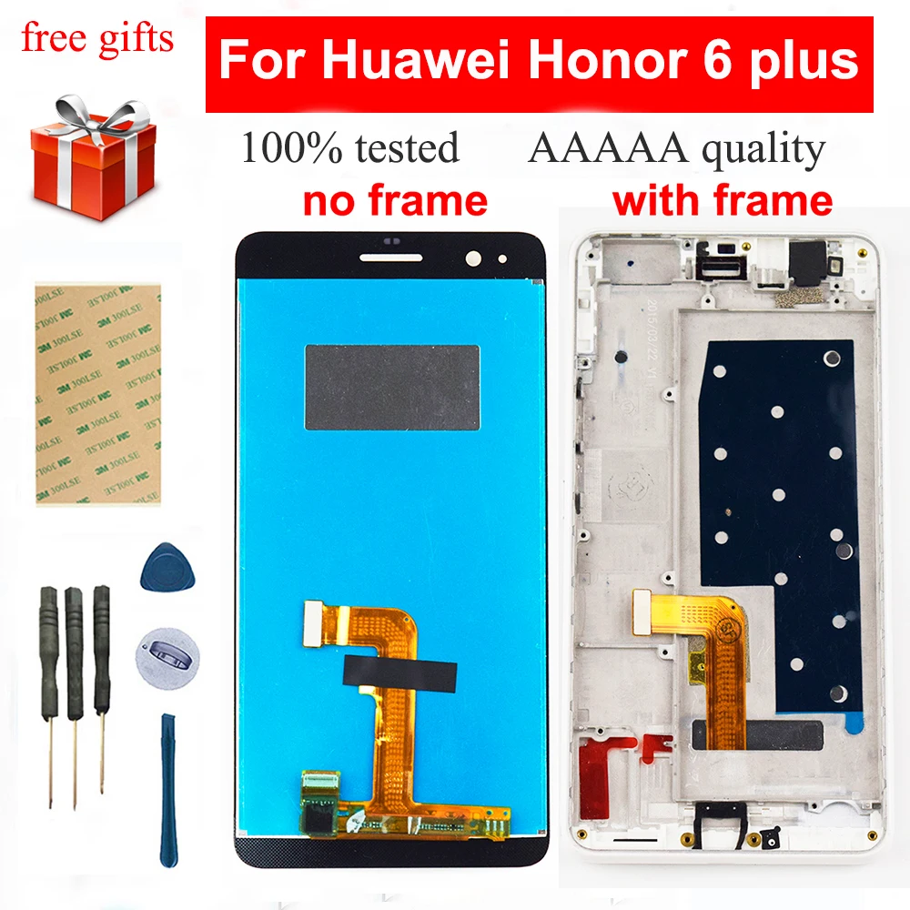 Для huawei Honor 6 plus ЖК PE TL20 UL00 TL10 дисплей монитор + сенсорный экран дигитайзер сенсор в
