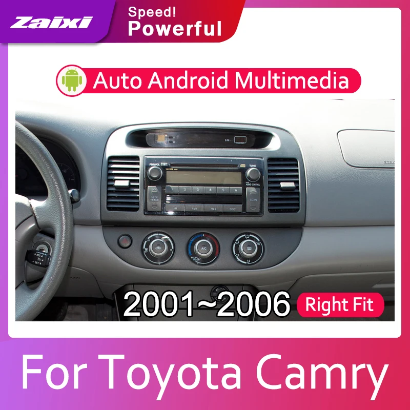 ZaiXi 7 HD 1080P IPS LCD экран Android 8 Core для Toyota Camry 2001 ~ 2006 автомобильное радио BT 3G4G WIFI AUX USB GPS