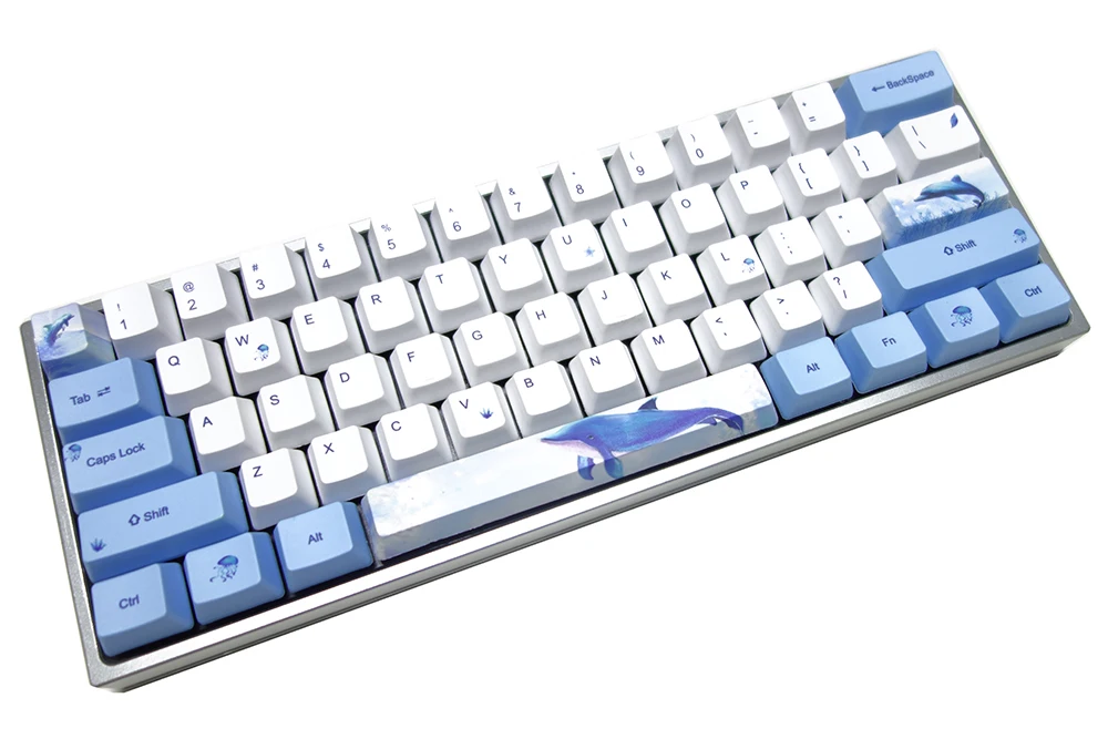 Dlophin толстые PBT колпачки для ключей OEM профиль Fit Cherry MX переключатели GK61 GK64 GH60 XD60 XD64