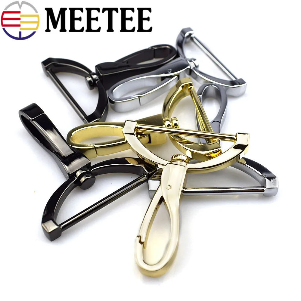 Meetee 4 шт. id38мм металлические сумки для багажа застежка тесьма крюк сумка ремень