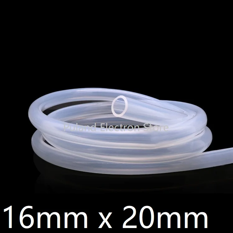 

16*20 Silicone Tubing ID 16mm OD 20mm Food Grade Flexible Drink Tubing Pipe Temperature Resistance Nontoxic Transparent