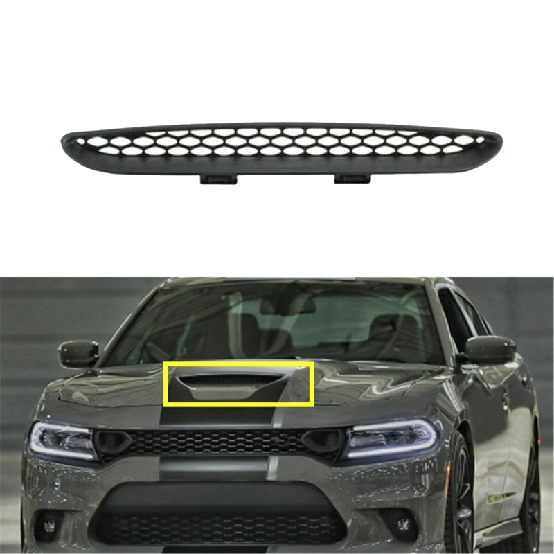 Для 2015 2020 Dodge Charger Srt Hellcat передний капот Центральная решетка отделка сетчатая