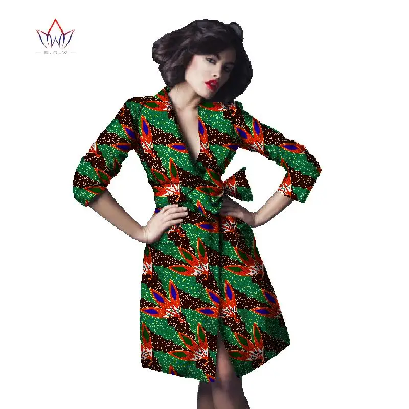 

Традиционные африканские платья базин богатый Африканское платье Женский тренчкот для женщин верхняя одежда Бриджи 6XL BRW WY396