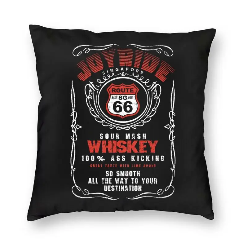 Retro Grunge Historic Route 66 Cushion Cover America Highway Mother Road Throw Pillow Case For Living Room Pillowcase Home Decor