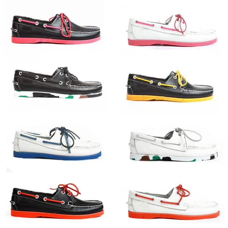 Обувь из натуральной кожи Мужские водонепроницаемые мокасины Мужская