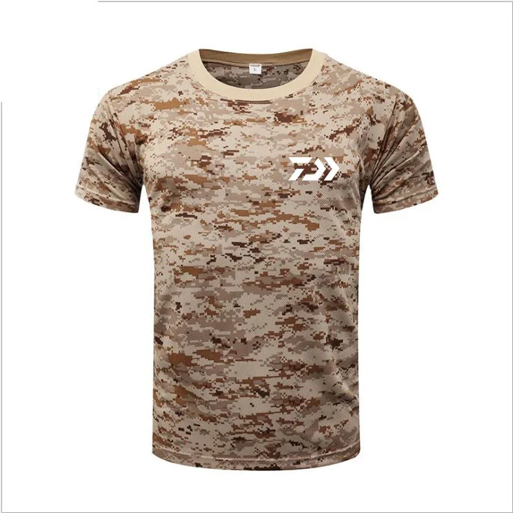 

DAIWA Fishing Jersey T Shirt Summer Man Short Sleeve Camouflage Fishing Clothing Outdoor Breathable Quick Dry Fishing Clothes