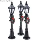 Миниатюрный Кукольный домик, уличный фонарь для рождественского парка, кукла, уличный фонарик, декоративная игрушка, домашний декор, 1 шт., 112