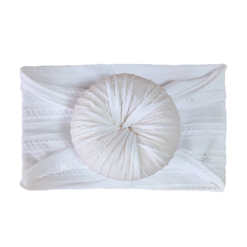 

8Pcs Ball Knot Baby Headband Donut Nylon Stripe Kids Girls Headwraps Children Bithday Gifts Hair Accessories