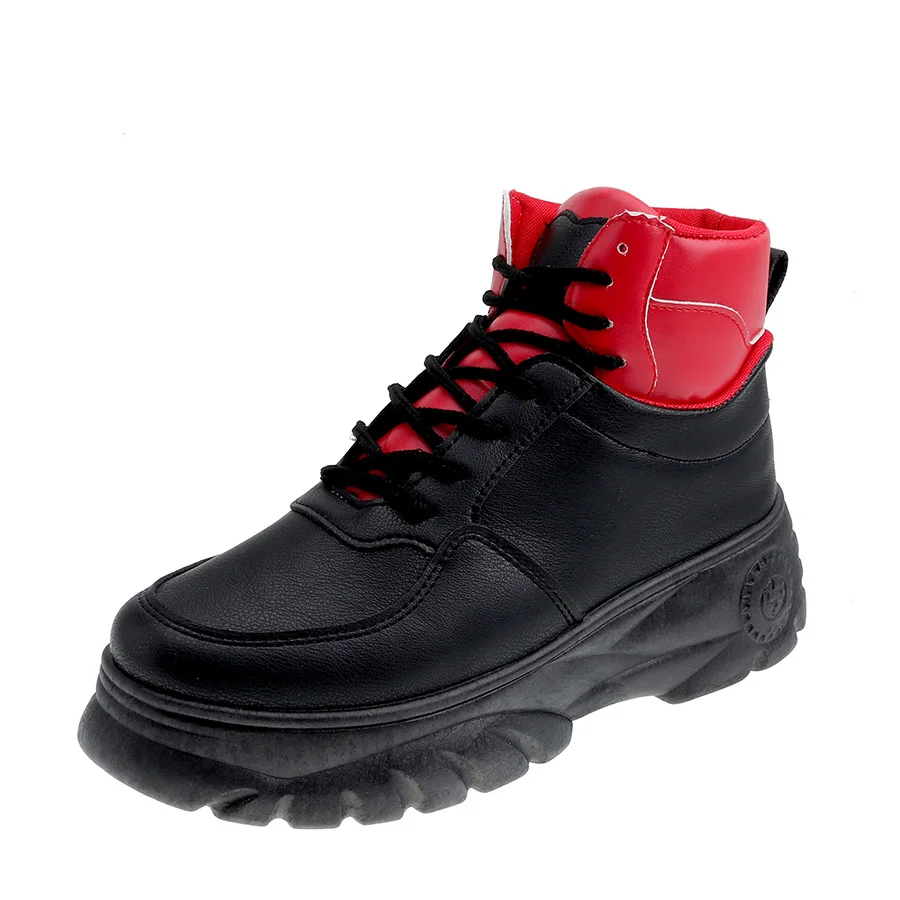 Высокие кроссовки женские белые черные спортивная обувь на платформе для женщин