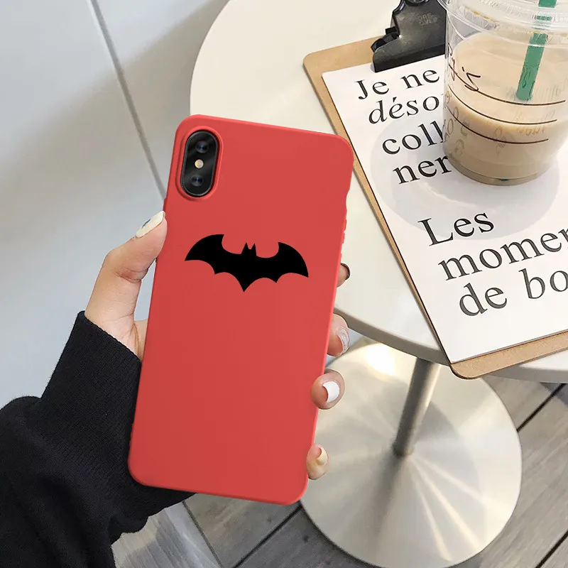 Style 1 Чехол для телефона с изображением героев мультфильма «Бэтмен» для iPhone XS MAX 11Pro XR X 7 8 6s Plus Super Hero, мягкая Матовая силиконовая задняя крышка, тонкий Чехол - Цвет: Style 1