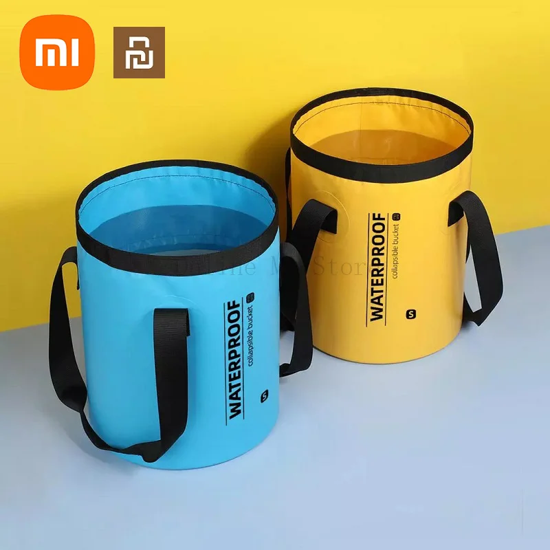 

New xiaomi youpin portable multifunctional folding durable bucket dsmooth water smooth and easy to clean travel tool bucket