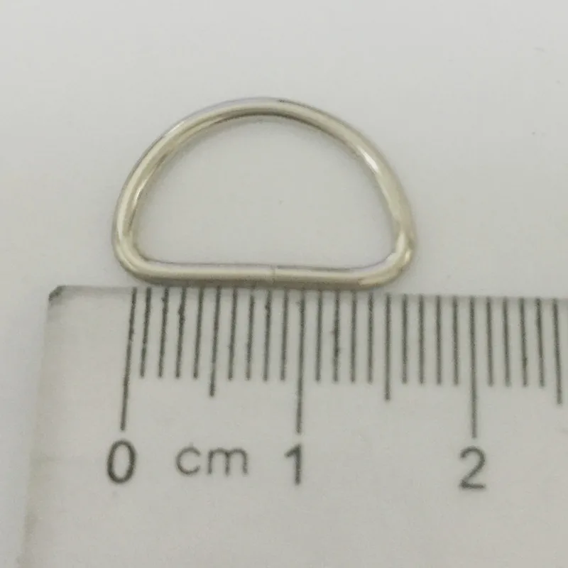 100 шт./лот 15 мм Серебряная бронзовая форма D Кольцо соединение железная