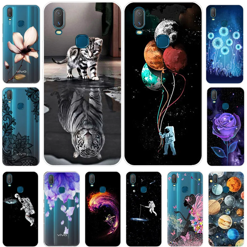 Чехол для Vivo Y11 2019 чехол 6 35 дюйма мягкий прозрачный бампер из ТПУ Y 11 Модный