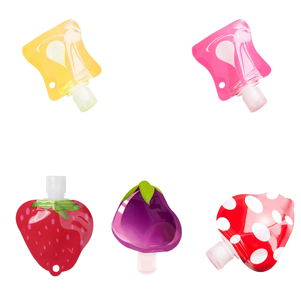 Яркий GLAMOURSoft фрукты воды капельки Sub-bottle путешествия шампунь-гель для душа подставка для зубной пасты мешок контейнеры для средств по уходу за кожей