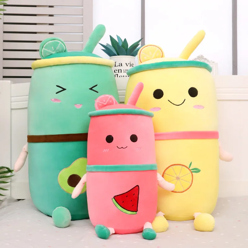 

Zqswkl 50/60/70 см фруктовая плюшевая игрушка молочный чай чашка кукла для девочек большая подушка для сна обнимашки кавайные плюшевые большие мя...