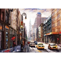 new york street view the paper puzzle 1000 pieces ersion paper jigsaw puzzle adult childrens educational toys