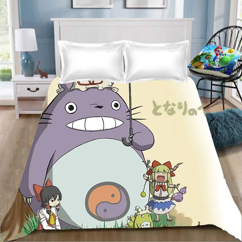 6 Тоторо аниме печать простыня Vegeta Хаяо Миядзаки Tonari No Totoro детская комната Простыня Постельное белье(без наволочки - Цвет: 6