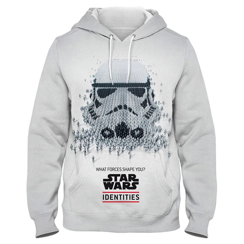 Толстовки с капюшоном Звездные войны для мужчин и женщин детей длинным рукавом