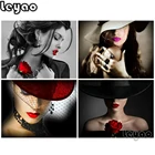 5D круглая алмазная живопись для леди, полная картина, квадратный портрет женщина в шляпе, картина стразы, мозаичная вышивка