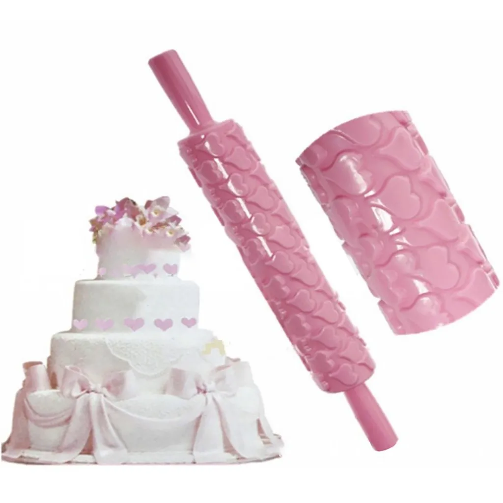 Лидер продаж 2020 кухонные аксессуары рельефная Скалка с антипригарным рисунком