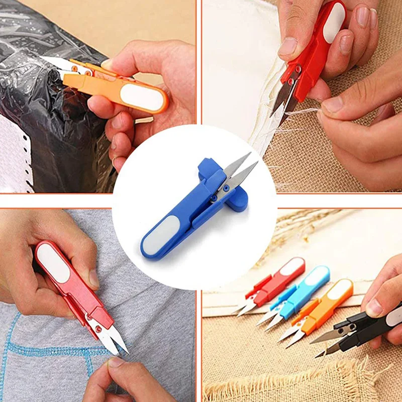 10 шт. Ножницы для вышивки ножницы шитья пряжи портативные u образной обрезки