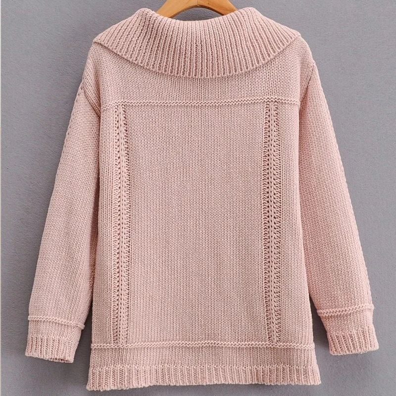 

Cardigan Knitted Lapel Sweet Korean Pink Hipster Girls Style Sweater Women Autumn Winter Sweater Fashion Long Sleeve Cute Tops
