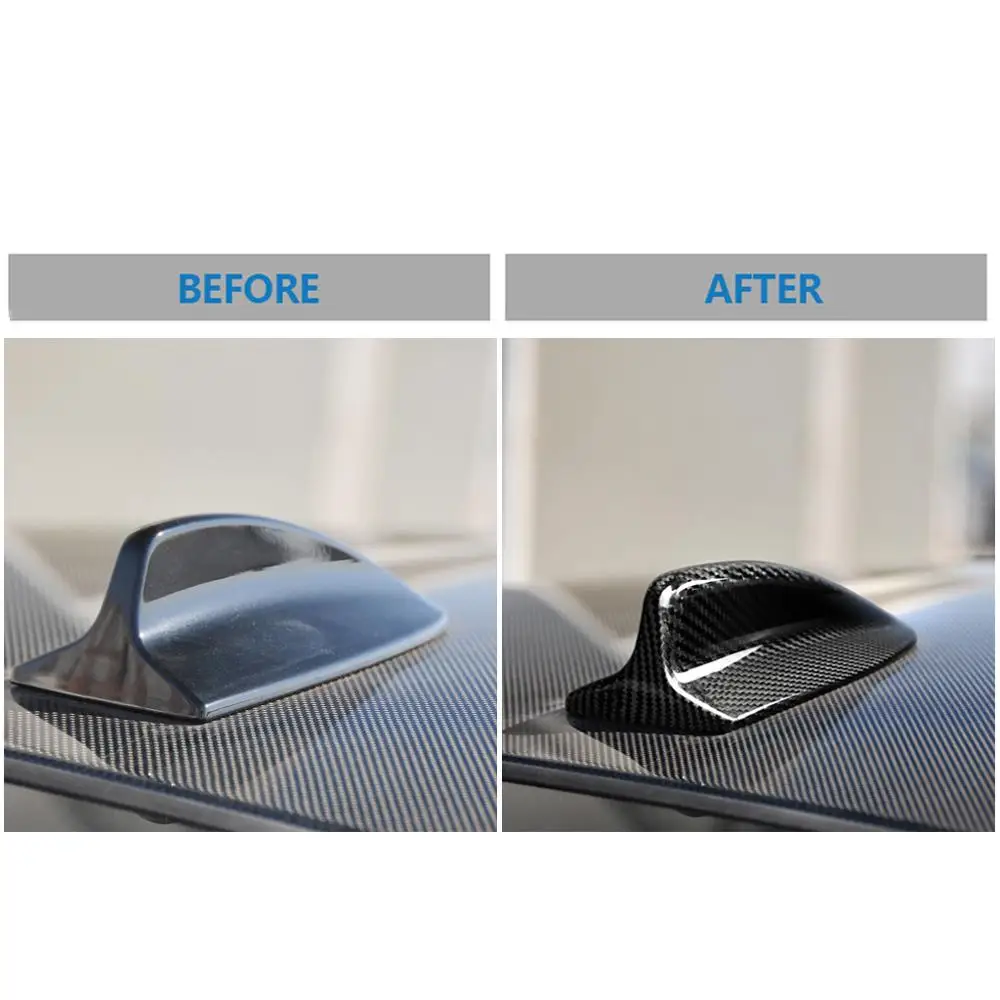 Автомобильная антенна из углеродного волокна Акулий плавник крышка отделка Авто