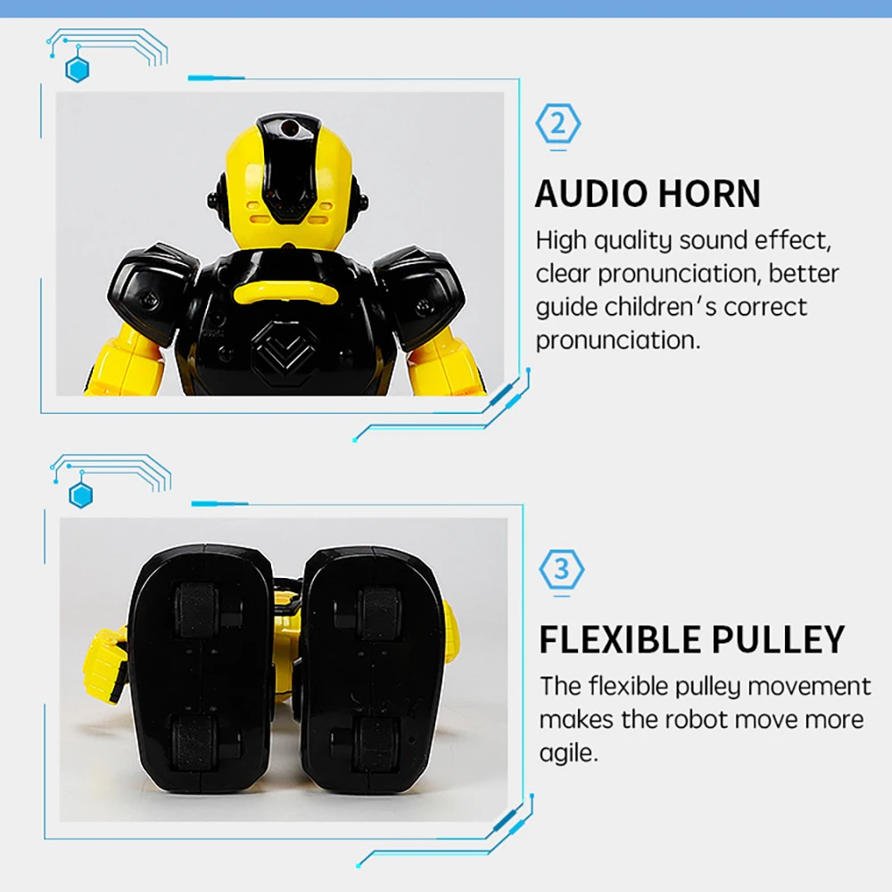Rc Robot Smart Police Infrared Transmitter Interactive Dancing Singing And Walking Gesture Control Program Early Education Toys |