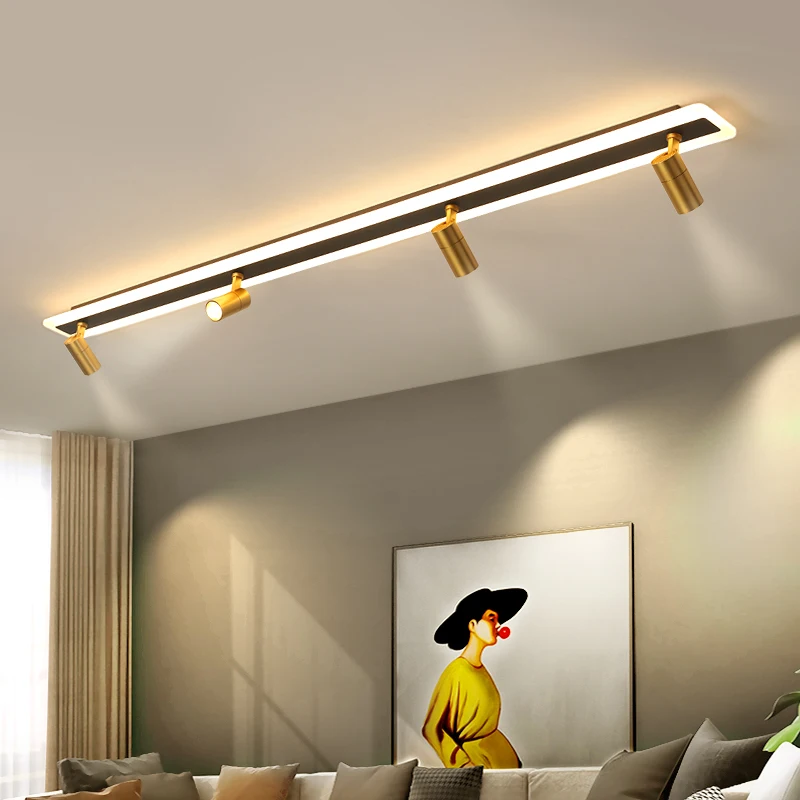 $95.36 Modern LED Ceiling Lights For Bedroom Bedside Aisle Corridor Entrance 110V 220V LED Ceiling Lamp Spot Lighting Bulbs Black Gold