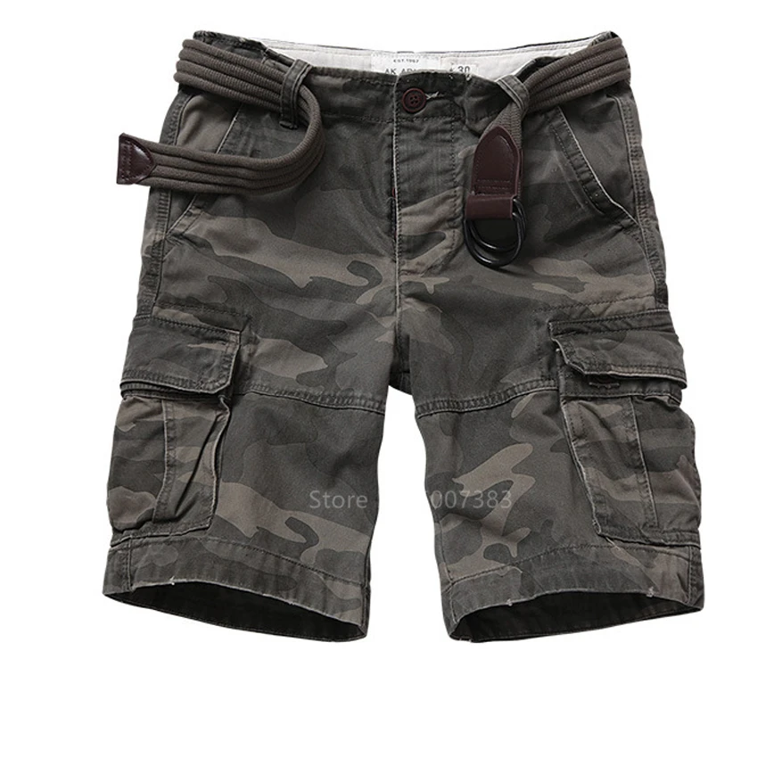 Мужская хлопковая армейская форма камуфляжные брюки со множеством