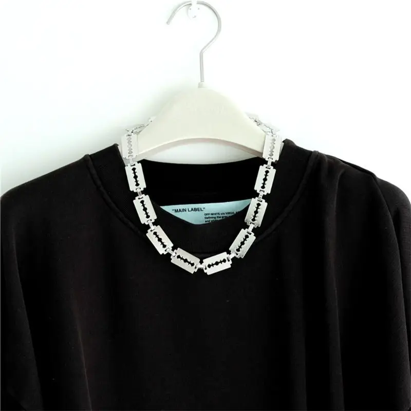 Модное ожерелье в стиле ретро с лезвиями для мужчин и женщин темные винтажные